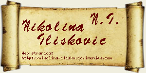 Nikolina Ilišković vizit kartica